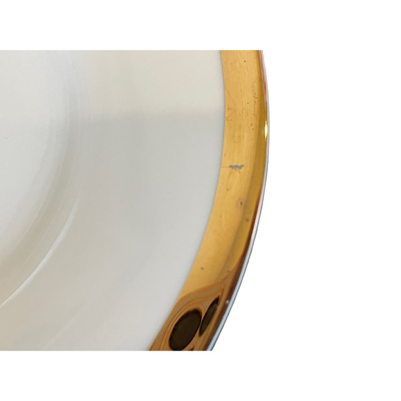 Pier One Porcelain Gold Band 6 Inch Appetizer Tapas Dessert Plates Set of 2 - Picture 6 of 6